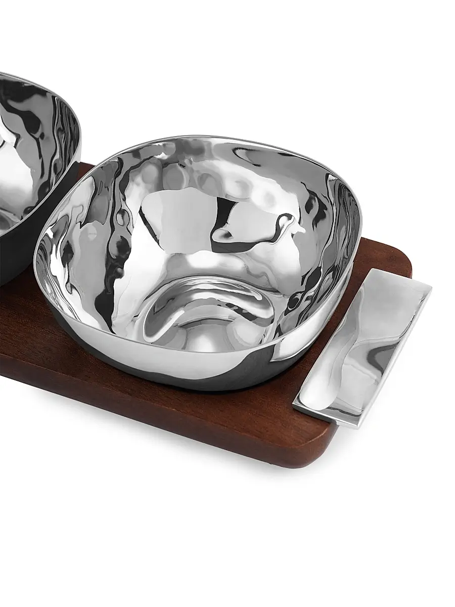 Michael Aram Reflective Triple Bowl | Thumbnail 6 Michael Aram Reflective Triple Bowl | Thumbnail 6