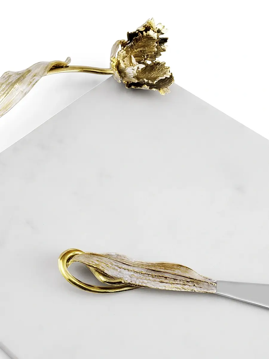Michael Aram Tulip Marble Cheese Board & Knife Set | Thumbnail 5 Michael Aram Tulip Marble Cheese Board & Knife Set | Thumbnail 5