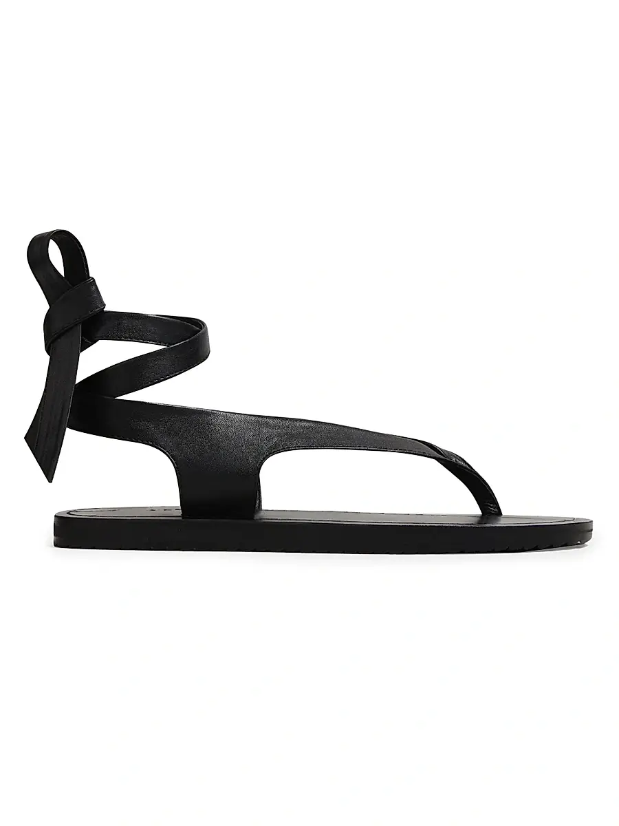 A.Emery Women's Elmer Ankle Tie Sandals - Black | Image 1 A.Emery Women's Elmer Ankle Tie Sandals - Black | Image 1