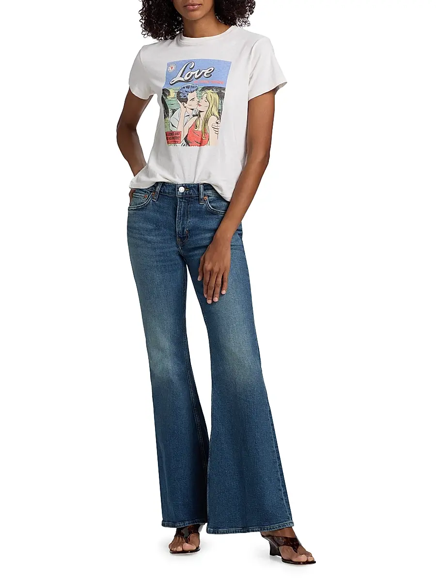 RE/DONE Women's Graphic Cotton T-Shirt | Thumbnail 2 RE/DONE Women's Graphic Cotton T-Shirt | Thumbnail 2