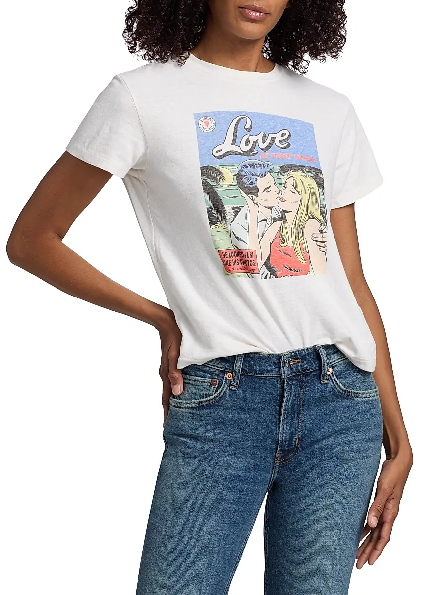 RE/DONE Women's Graphic Cotton T-Shirt | Thumbnail 3 RE/DONE Women's Graphic Cotton T-Shirt | Thumbnail 3