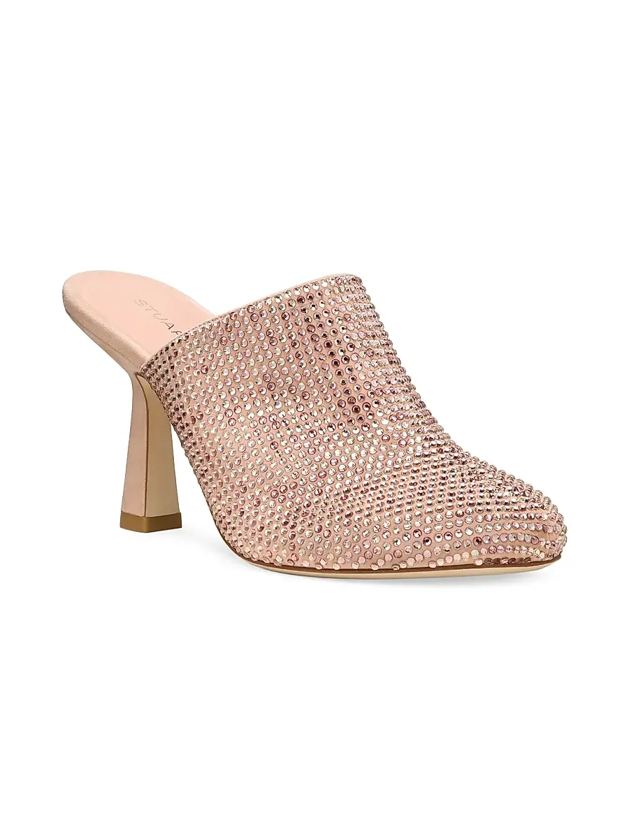 Stuart Weitzman Women's Talia Shine 85MM Mules | Thumbnail 2