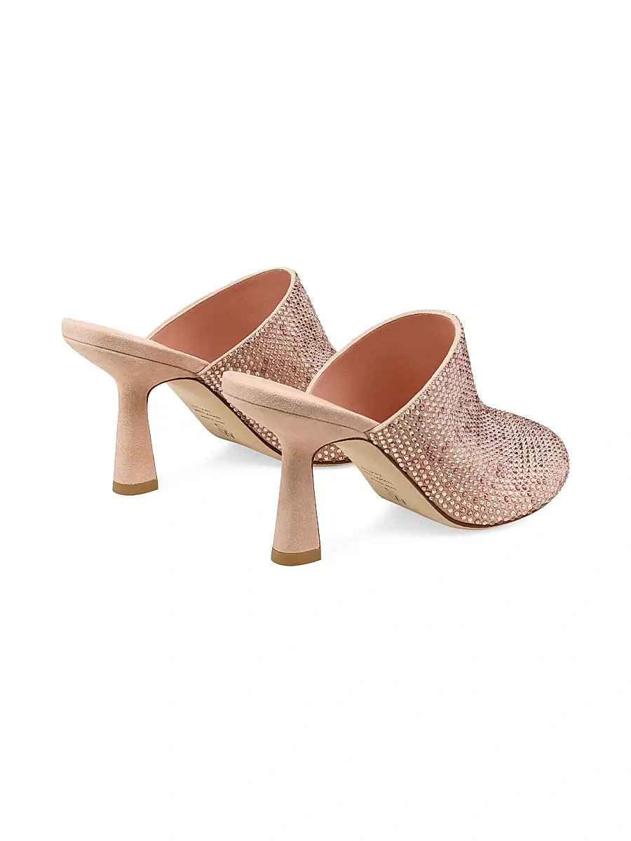 Stuart Weitzman Women's Talia Shine 85MM Mules | Thumbnail 4