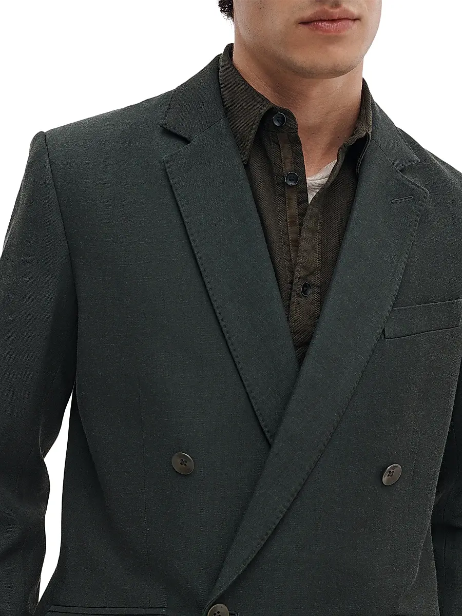 rag & bone Men's Butler Wool-Blend Double-Breasted Blazer | Thumbnail 6
