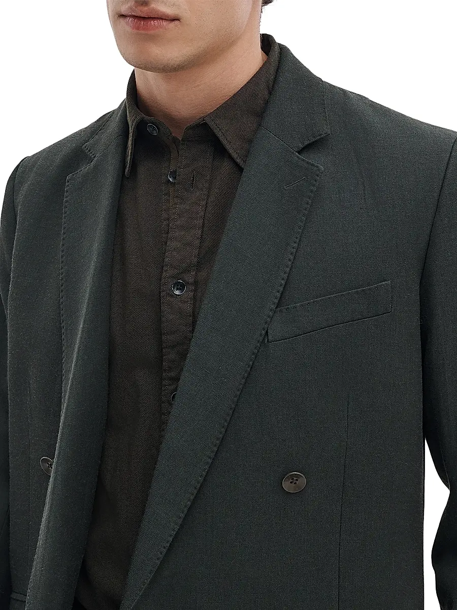 rag & bone Men's Butler Wool-Blend Double-Breasted Blazer | Thumbnail 7