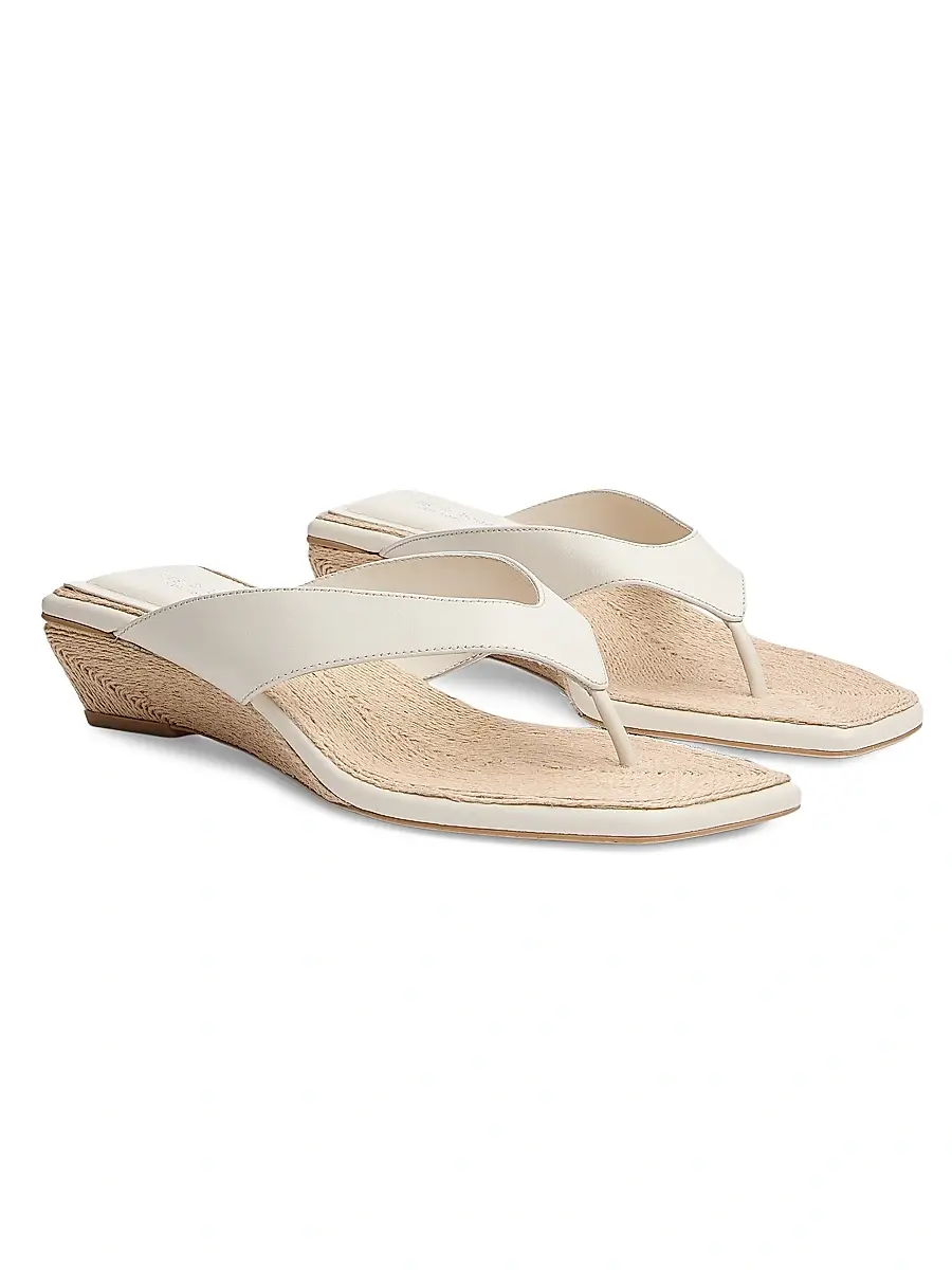 rag & bone Women's Jo Leather Thong Wedge Sandals | Thumbnail 3 rag & bone Women's Jo Leather Thong Wedge Sandals | Thumbnail 3