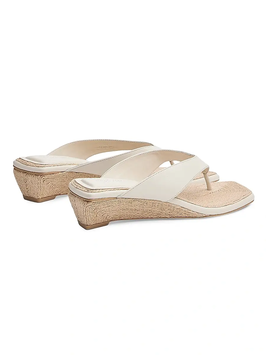 rag & bone Women's Jo Leather Thong Wedge Sandals | Thumbnail 4 rag & bone Women's Jo Leather Thong Wedge Sandals | Thumbnail 4