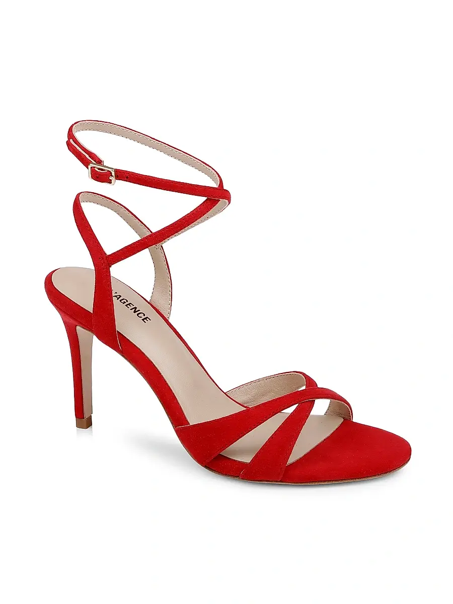 L'Agence Women's Miranda 90MM Suede Sandals | Thumbnail 2