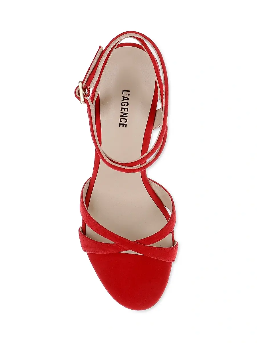 L'Agence Women's Miranda 90MM Suede Sandals | Thumbnail 4