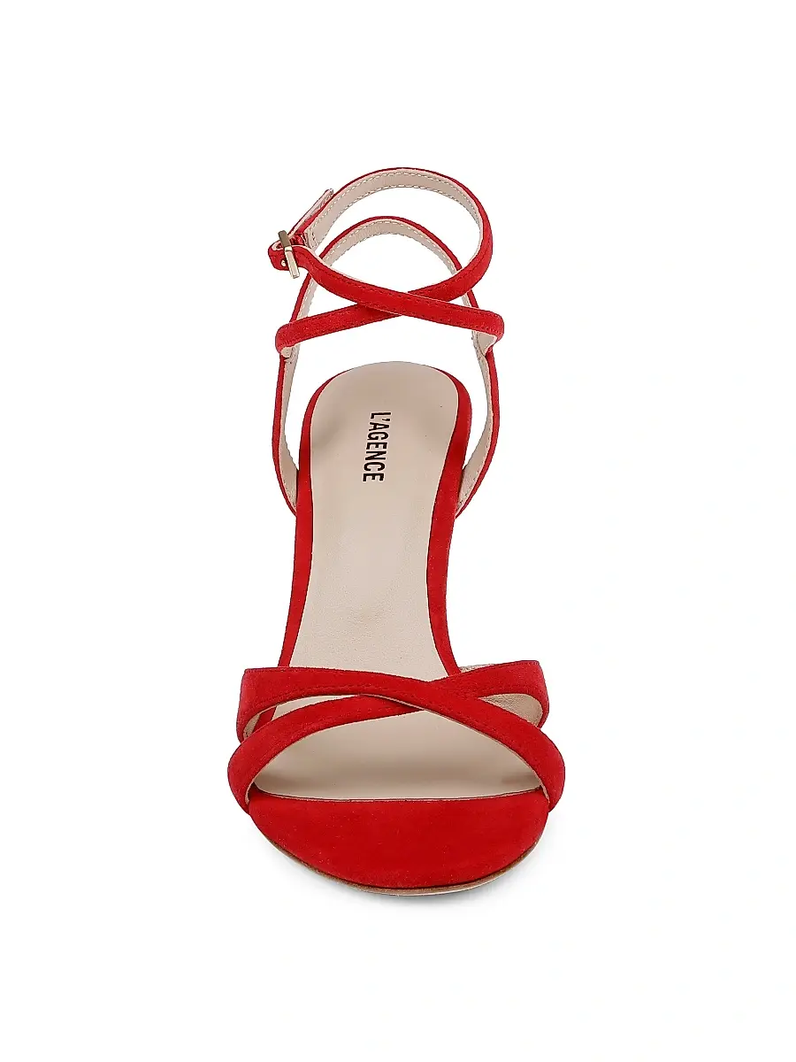 L'Agence Women's Miranda 90MM Suede Sandals | Thumbnail 5