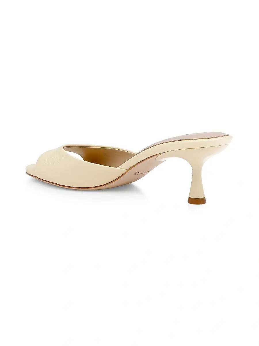 L'Agence Women's Arleen 60MM Leather Slip-On Sandals | Thumbnail 3