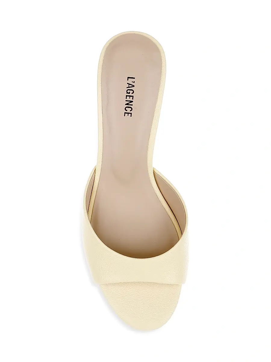 L'Agence Women's Arleen 60MM Leather Slip-On Sandals | Thumbnail 4