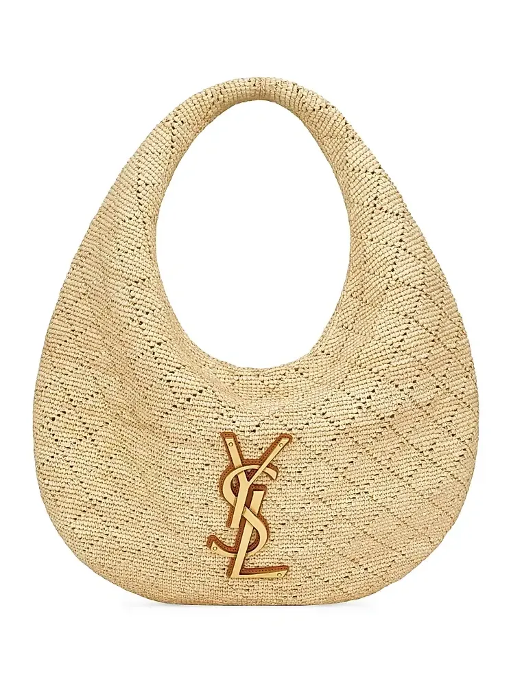 Women's Icare Hobo Bag in Raffia - Natural Women's Icare Hobo Bag in Raffia - Natural