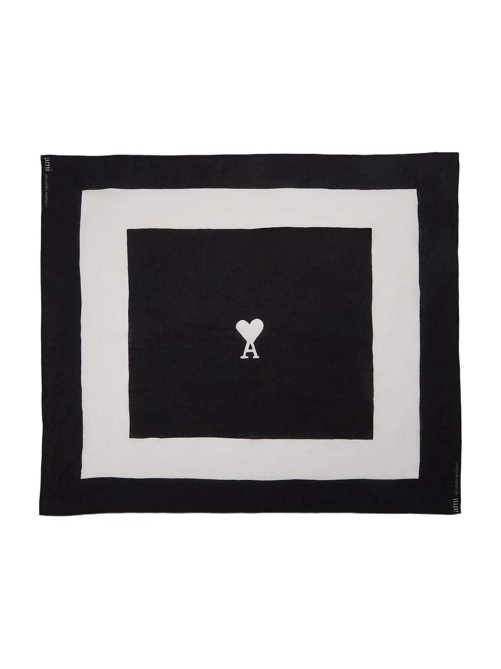 Men's Ami de Coeur Logo Printed Scarf Men's Ami de Coeur Logo Printed Scarf