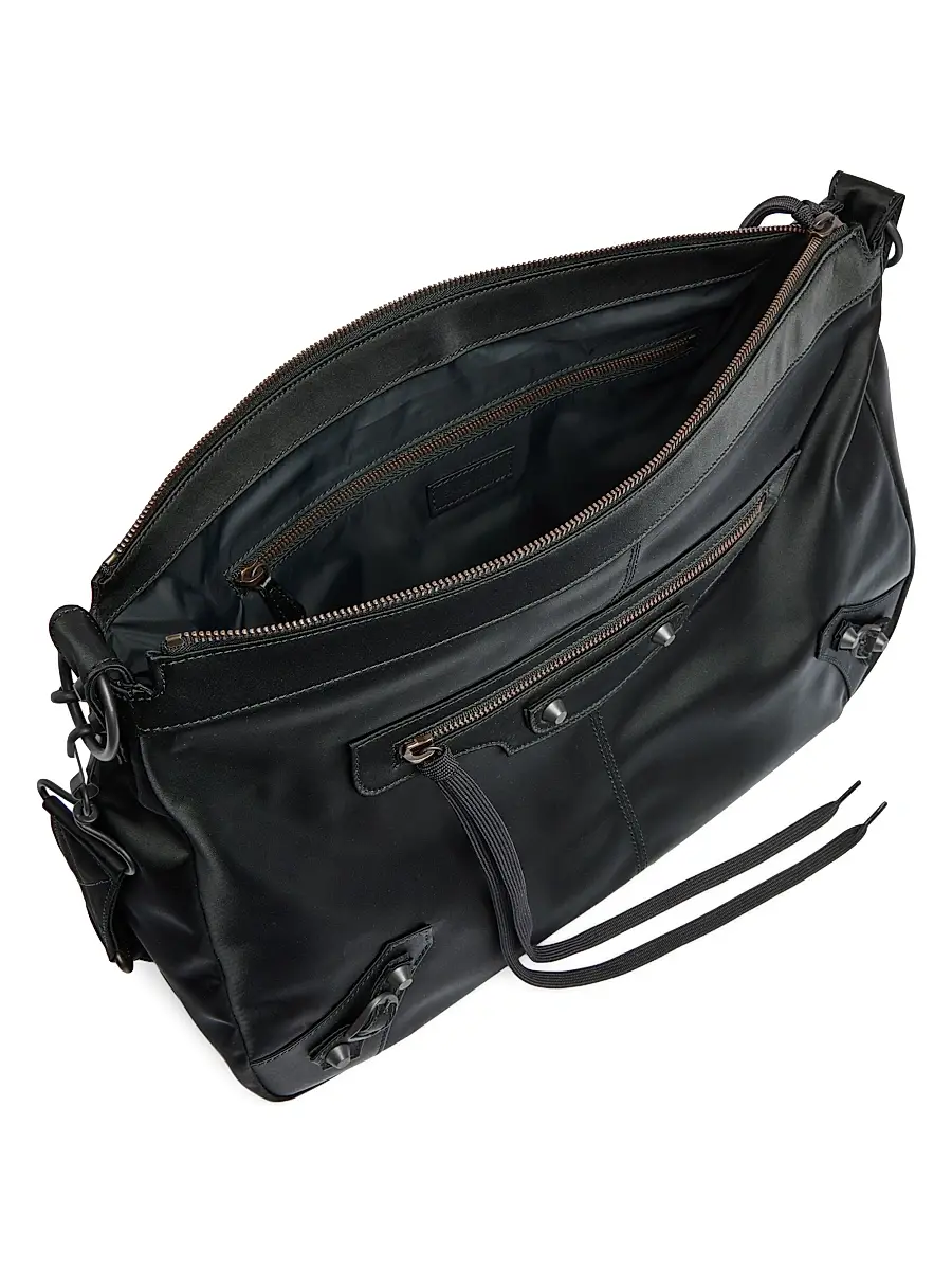 Balenciaga Men's Le City Moto Shoulder Bag - Black | Thumbnail 6