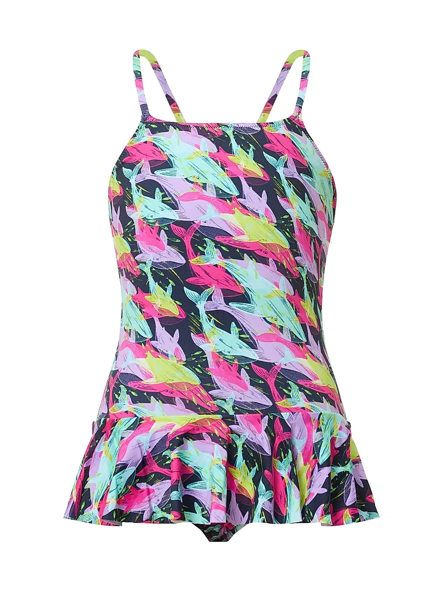 Vilebrequin Little Girl's & Girl's Whale One-Piece Swimsuit - Navy Blue Marine | Image 1 Vilebrequin Little Girl's & Girl's Whale One-Piece Swimsuit - Navy Blue Marine | Image 1