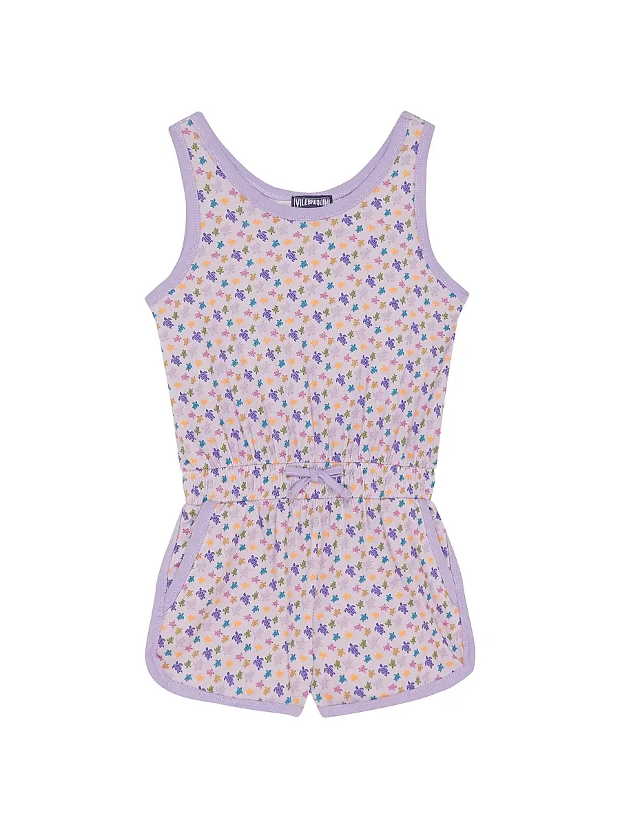 Vilebrequin Little Girl's & Girl's Micro Ronde Des Tortues Cotton Playsuit - Fluer | Image 1 Vilebrequin Little Girl's & Girl's Micro Ronde Des Tortues Cotton Playsuit - Fluer | Image 1