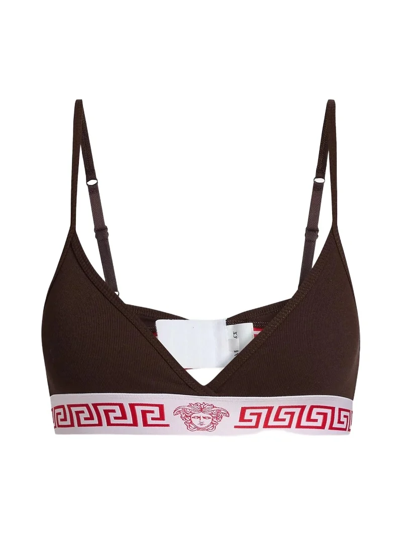 Versace Women's Cotton Jersey Rib Bra
