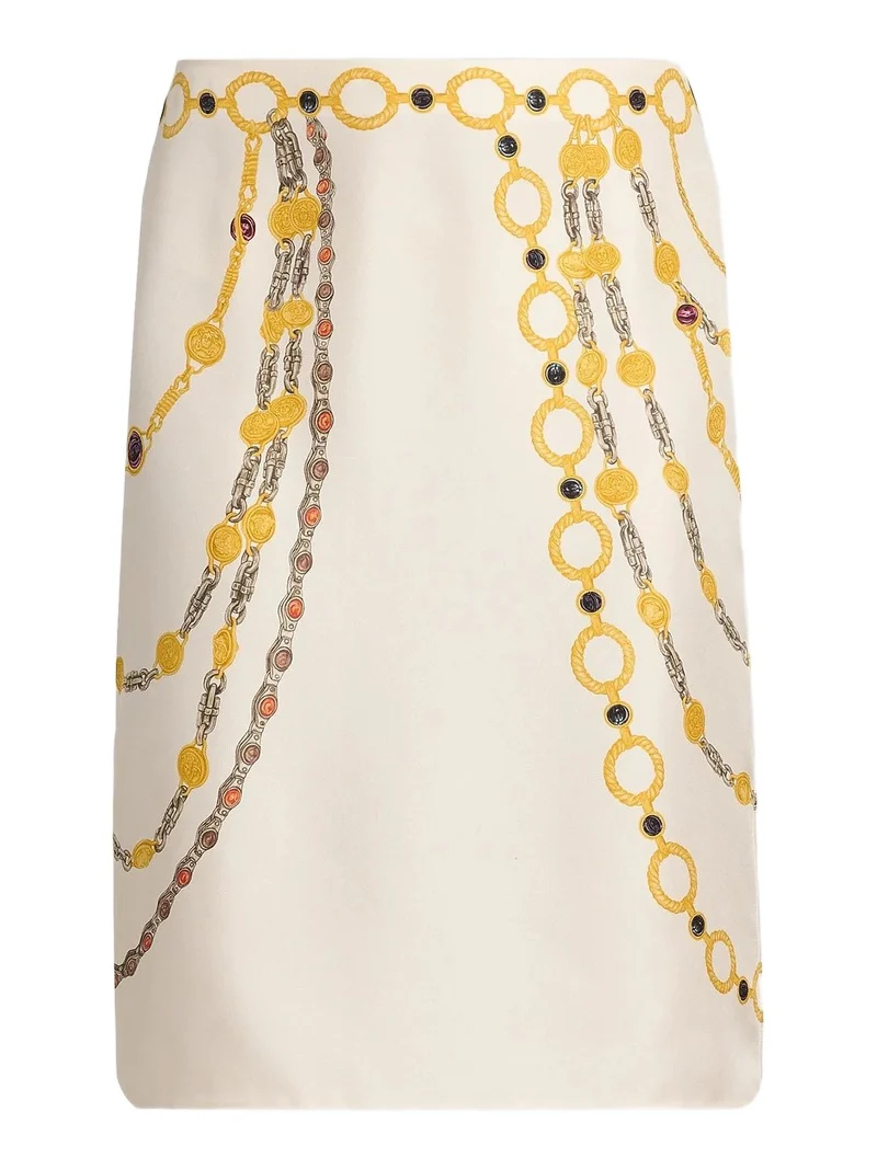 Versace Women's The Lover Silk Twill Pencil Skirt