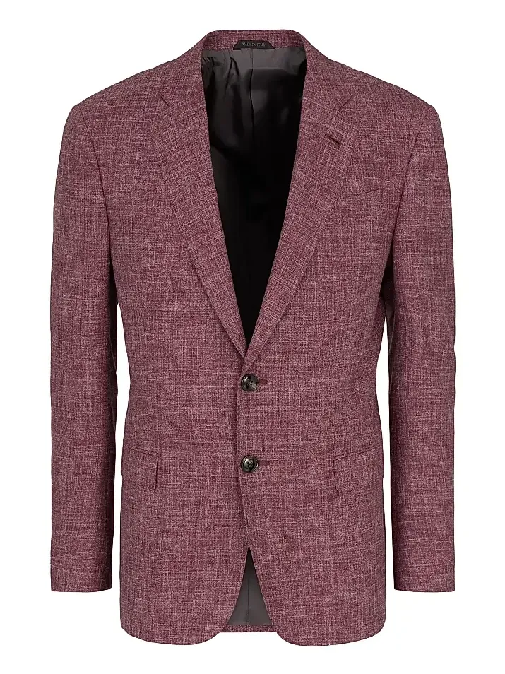 Giorgio Armani Men's Virgin Wool-Silk Blend Textured Sport Coat