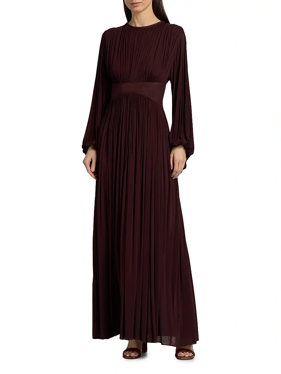Zimmermann Women's Luna Billow Pleated Maxi Dress | Thumbnail 3 Zimmermann Women's Luna Billow Pleated Maxi Dress | Thumbnail 3
