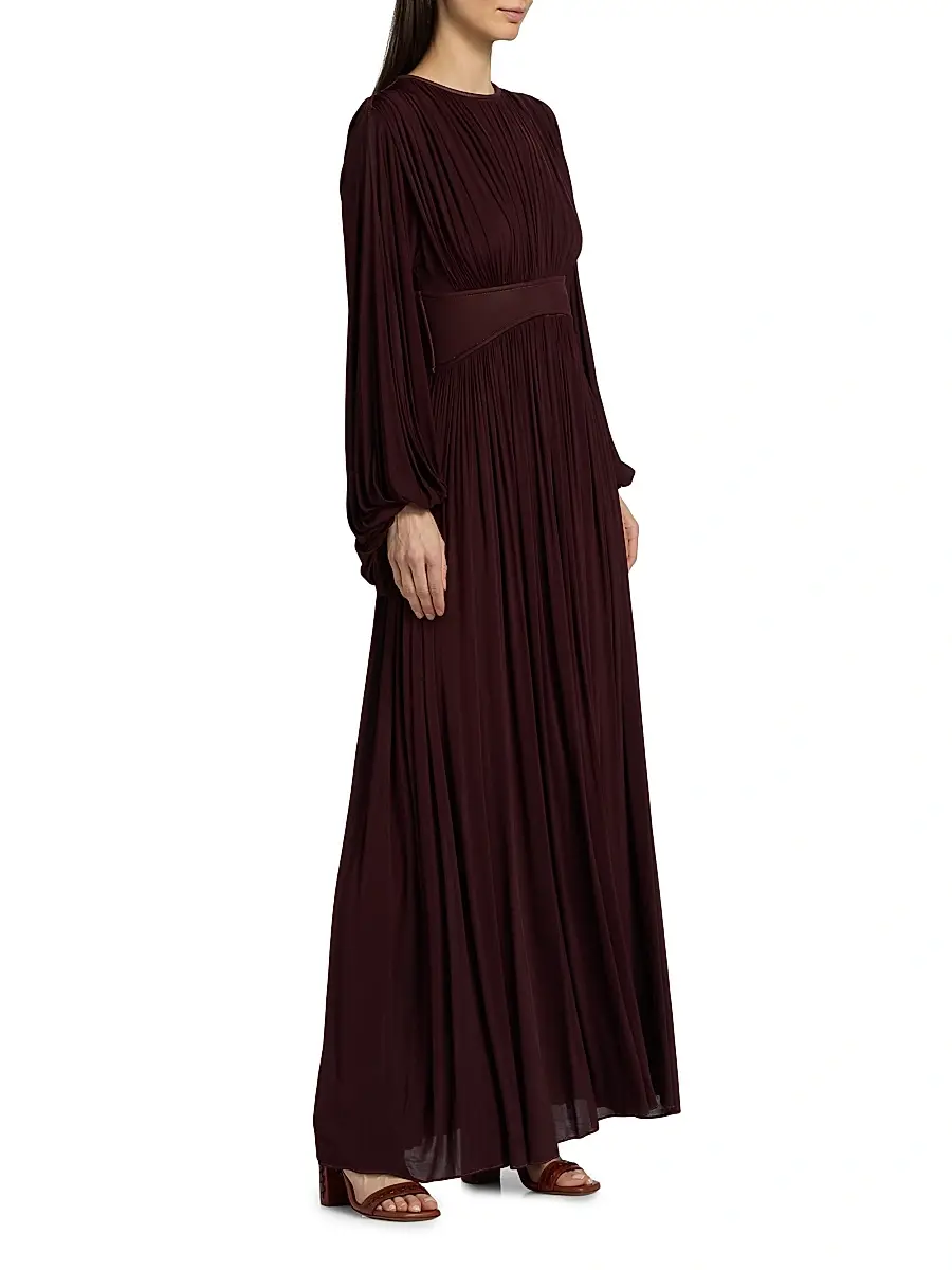 Zimmermann Women's Luna Billow Pleated Maxi Dress | Thumbnail 4 Zimmermann Women's Luna Billow Pleated Maxi Dress | Thumbnail 4