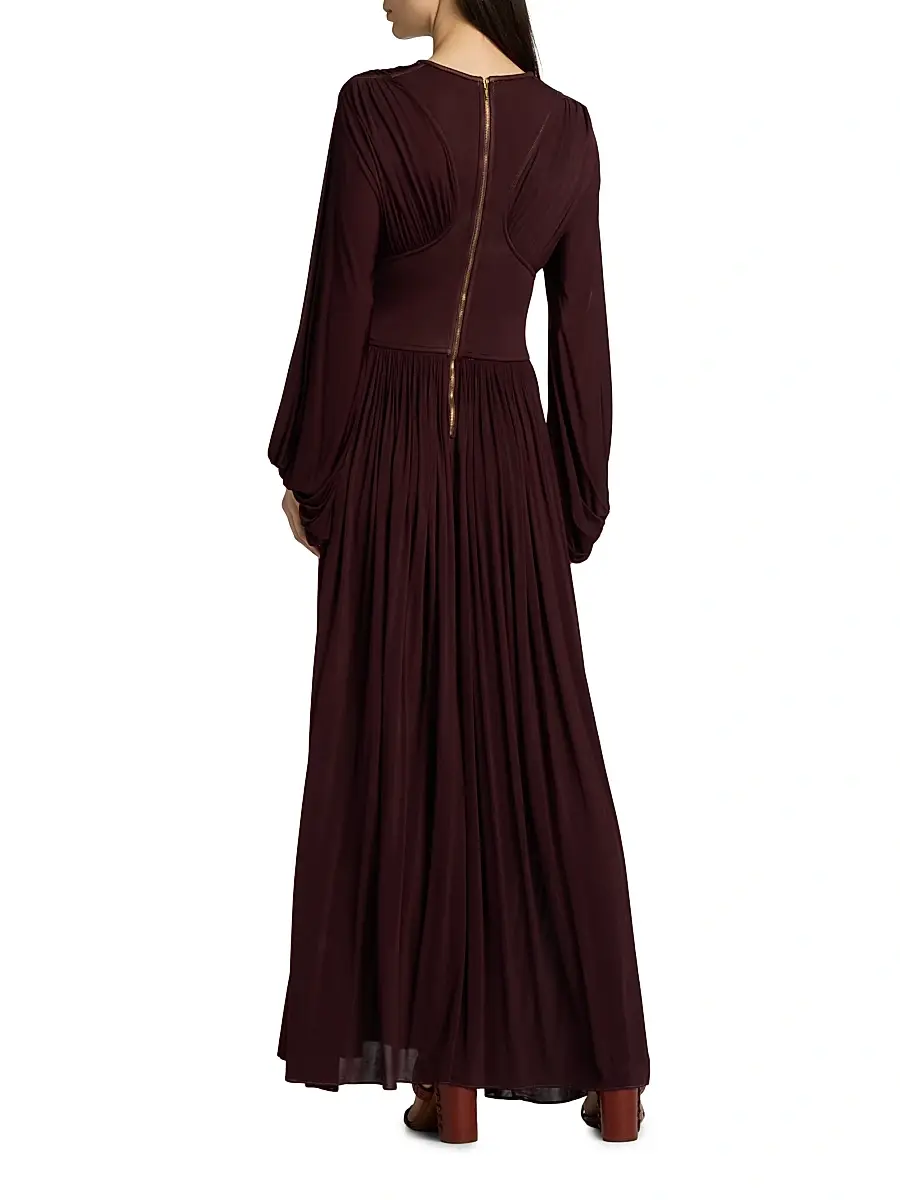 Zimmermann Women's Luna Billow Pleated Maxi Dress | Thumbnail 5 Zimmermann Women's Luna Billow Pleated Maxi Dress | Thumbnail 5