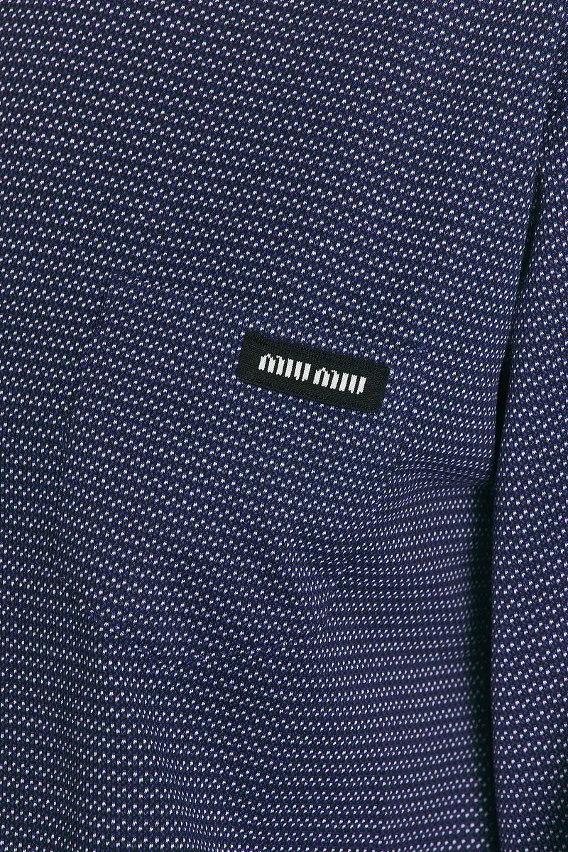 Miu Miu Jersey Jacquard Top | Thumbnail 5 Miu Miu Jersey Jacquard Top | Thumbnail 5