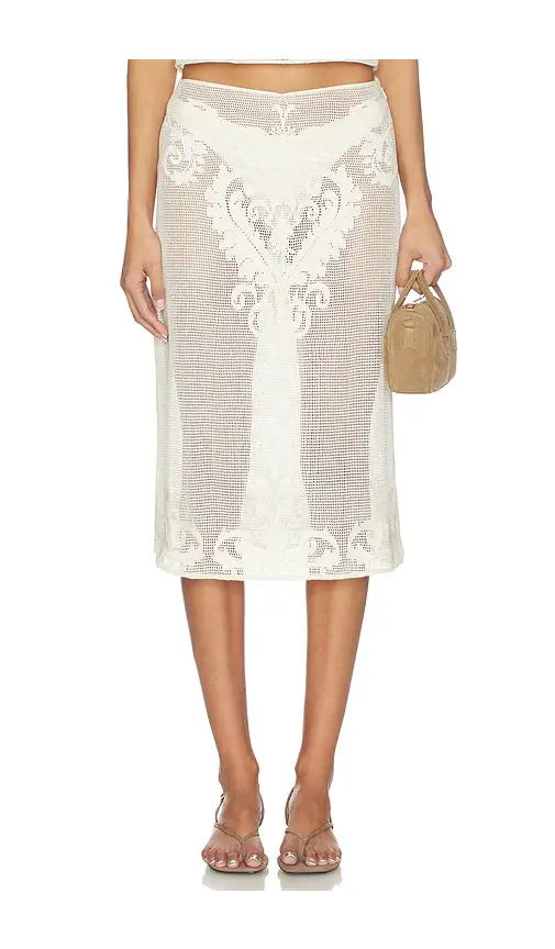 L'Academie Fallon Midi Skirt | Image 1 L'Academie Fallon Midi Skirt | Image 1