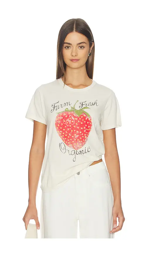 Organic Strawberry Vintage Tee Organic Strawberry Vintage Tee