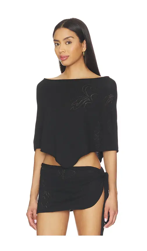 Frankies Bikinis Scout Knit Poncho | Thumbnail 2 Frankies Bikinis Scout Knit Poncho | Thumbnail 2