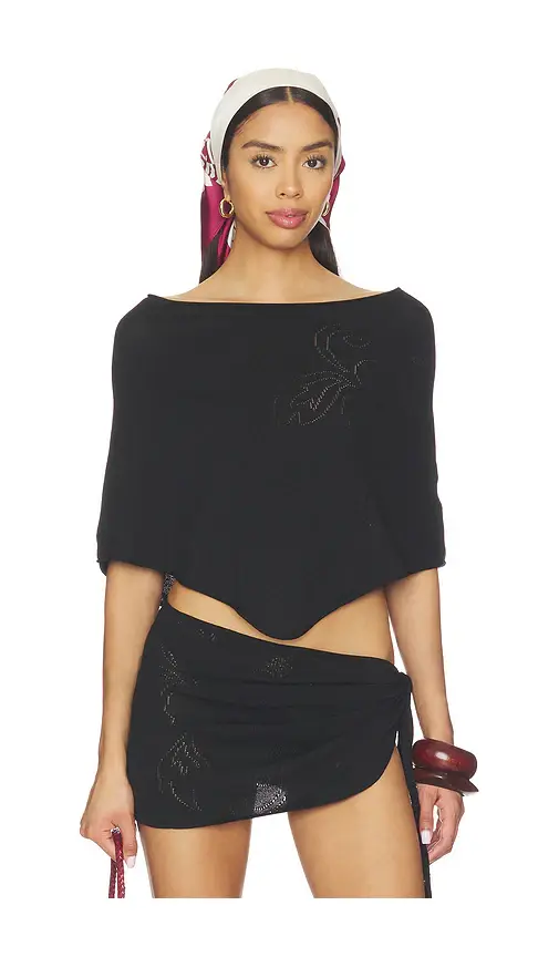 Frankies Bikinis Scout Knit Poncho | Image 1 Frankies Bikinis Scout Knit Poncho | Image 1