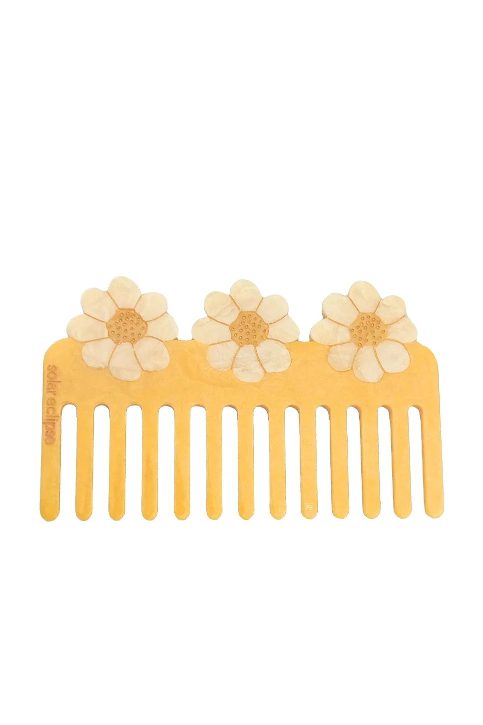 Hand-painted Vintage Daisy Detangling Wide Tooth Hair Comb Hand-painted Vintage Daisy Detangling Wide Tooth Hair Comb