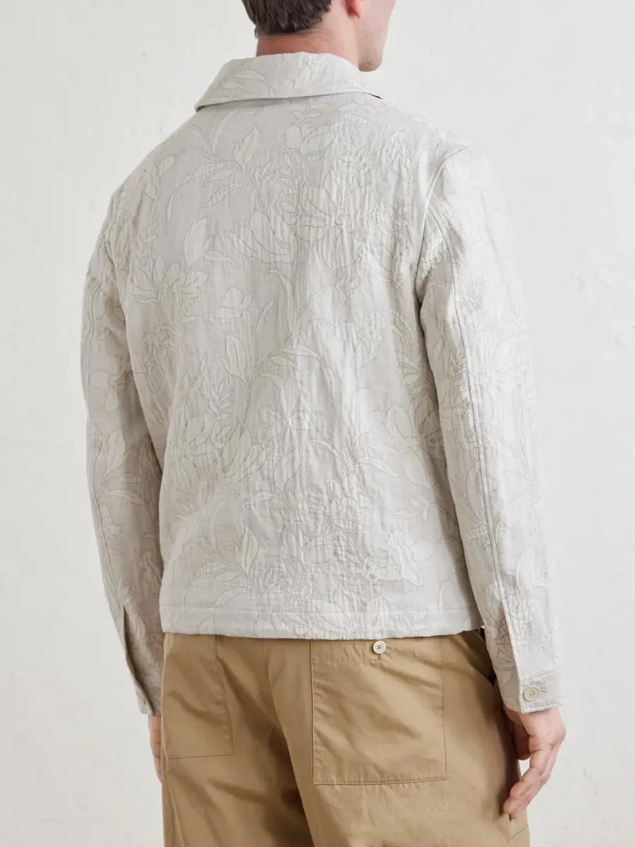 MR P. Cotton and Linen-Blend Jacquard Blouson Jacket - Men | Thumbnail 4 MR P. Cotton and Linen-Blend Jacquard Blouson Jacket - Men | Thumbnail 4