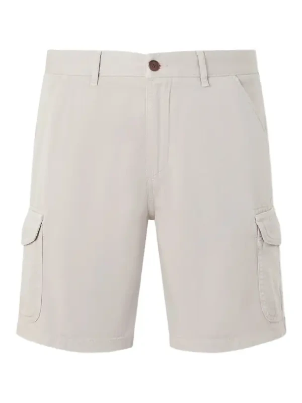 Straight-Leg Organic Cotton-Twill Cargo Shorts - Men Straight-Leg Organic Cotton-Twill Cargo Shorts - Men