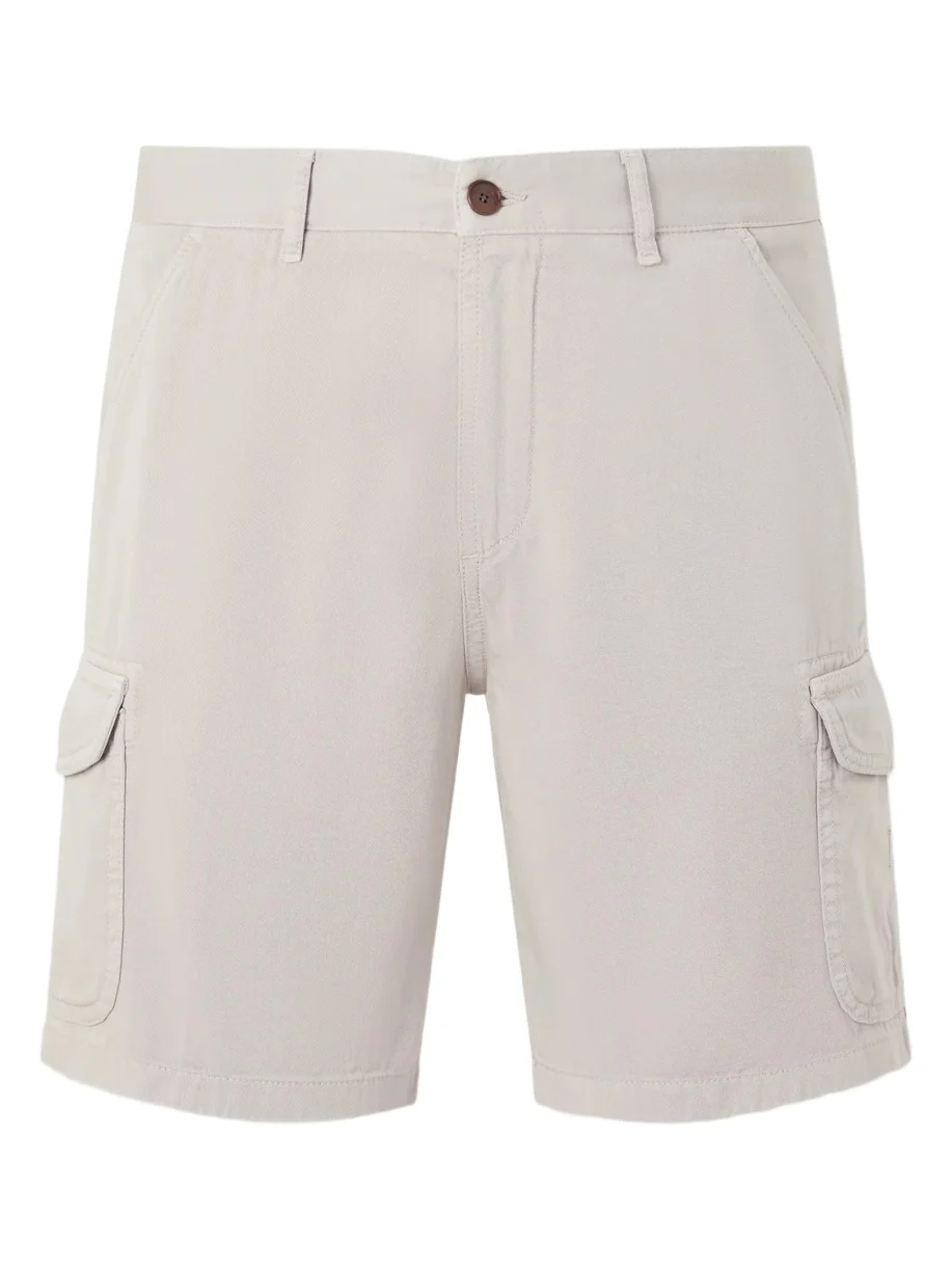 Straight-Leg Organic Cotton-Twill Cargo Shorts - Men Straight-Leg Organic Cotton-Twill Cargo Shorts - Men