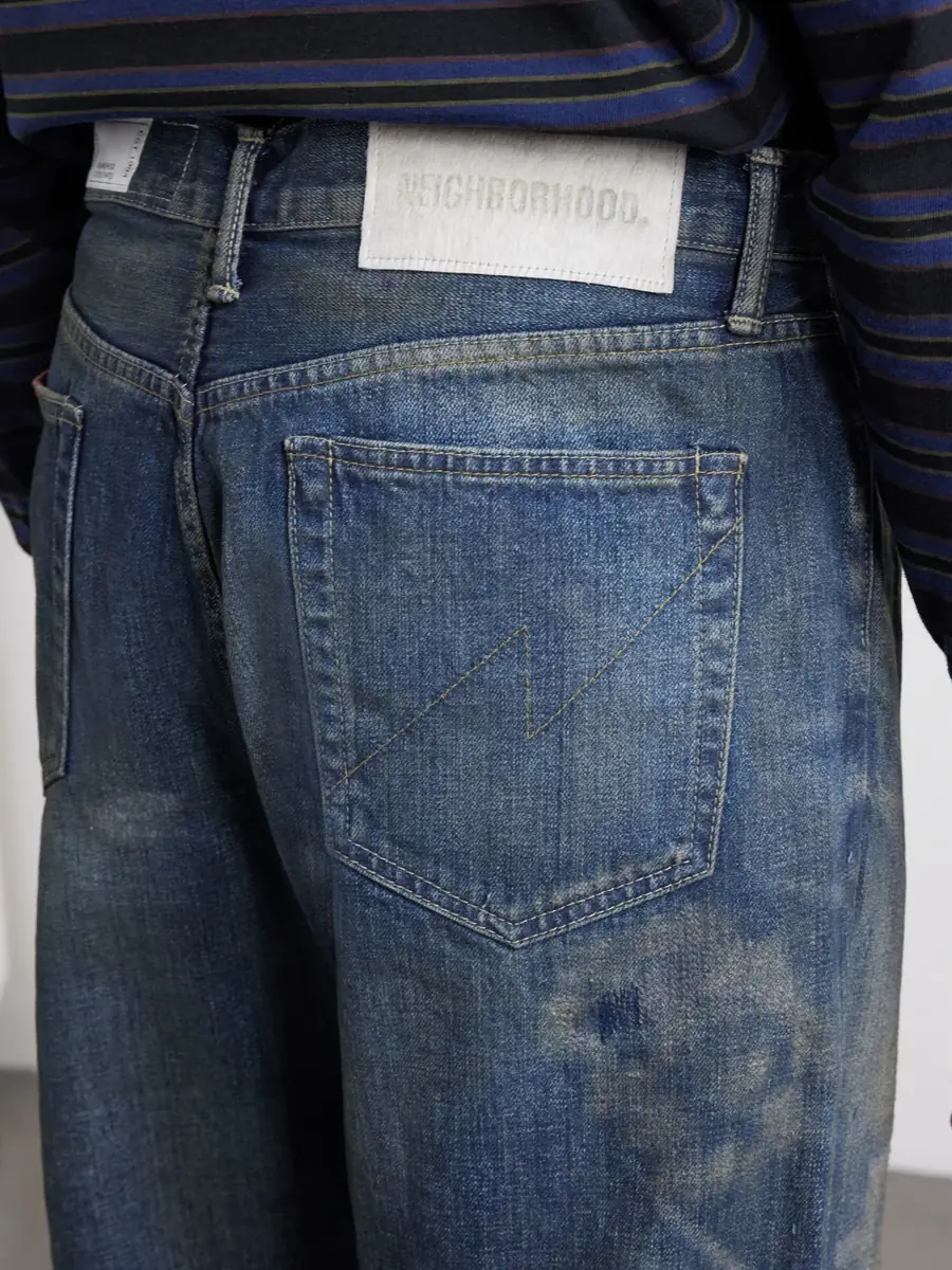 Neighborhood Savage Wide-Leg Bead-Embellished Distressed Jeans - Men | Thumbnail 6