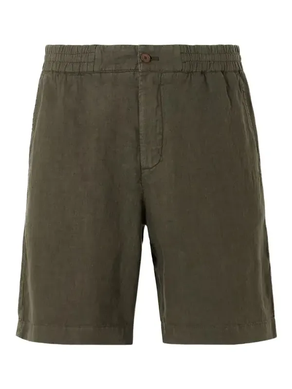 Straight-Leg Linen Shorts - Men