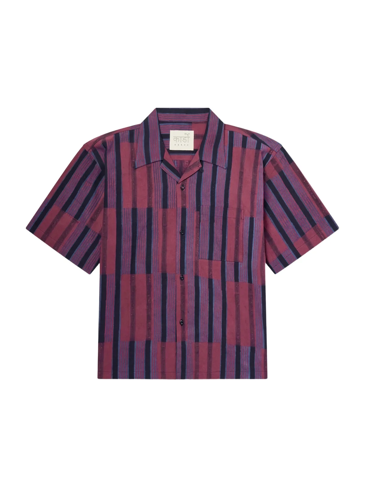 Rohit Convertible-Collar Striped Cotton Shirt - Men Rohit Convertible-Collar Striped Cotton Shirt - Men
