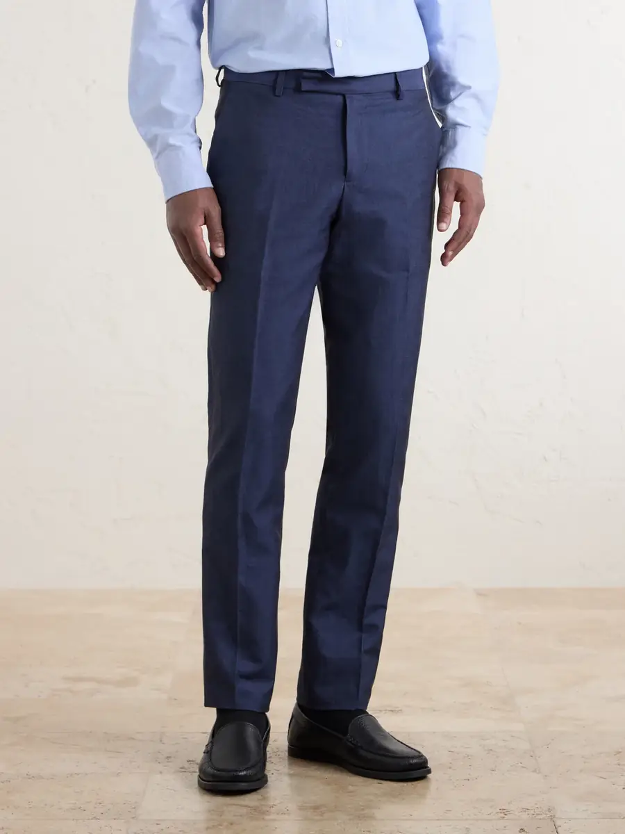 Paul Smith Slim-Fit Tapered Cotton and Linen-Blend Suit Trousers - Men | Thumbnail 3 Paul Smith Slim-Fit Tapered Cotton and Linen-Blend Suit Trousers - Men | Thumbnail 3