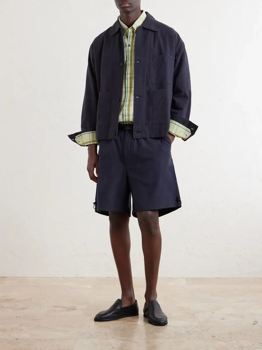 Kardo Kami Wide-Leg Belted Cotton Shorts - Men | Thumbnail 2 Kardo Kami Wide-Leg Belted Cotton Shorts - Men | Thumbnail 2