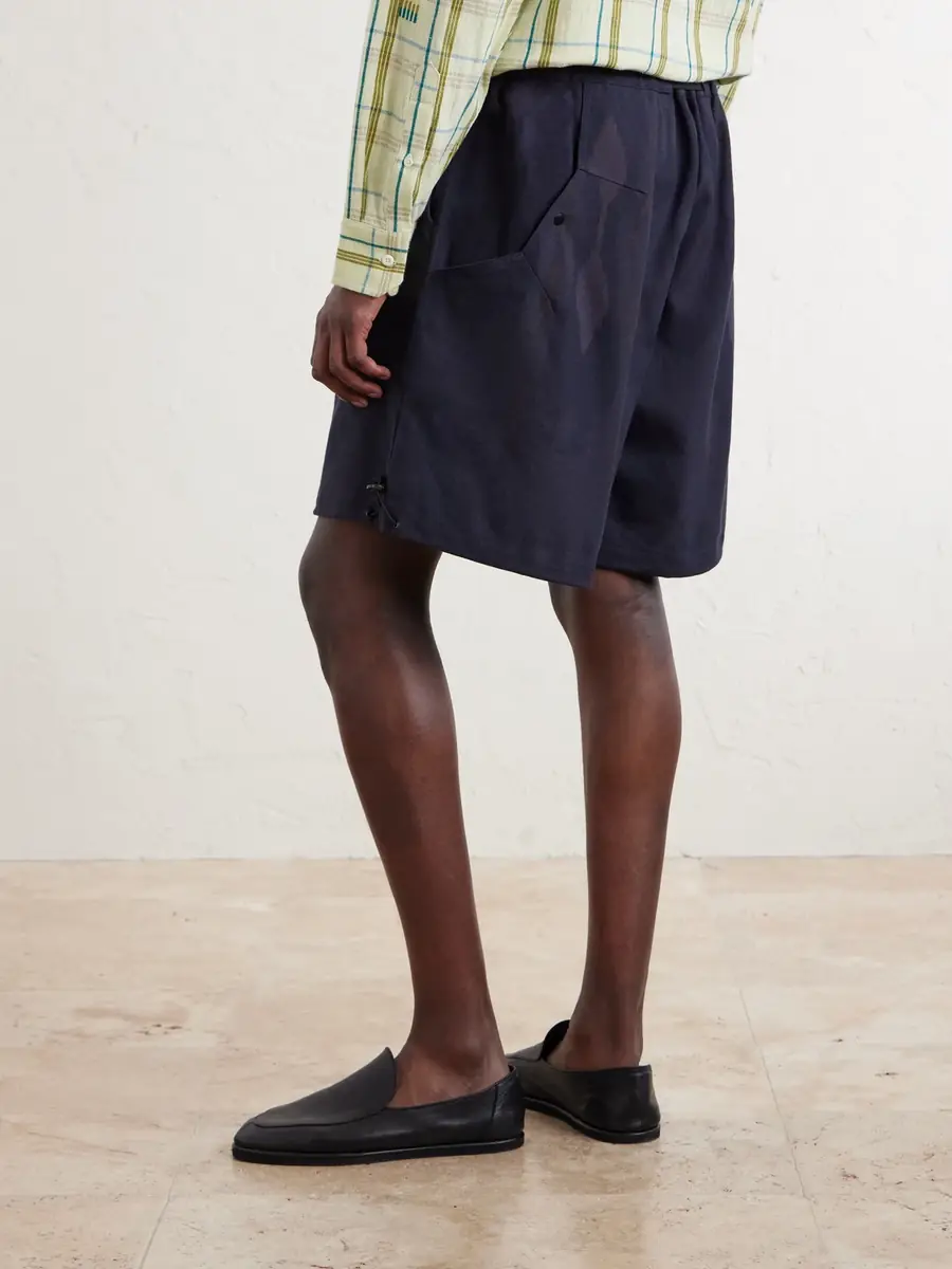 Kardo Kami Wide-Leg Belted Cotton Shorts - Men | Thumbnail 4 Kardo Kami Wide-Leg Belted Cotton Shorts - Men | Thumbnail 4
