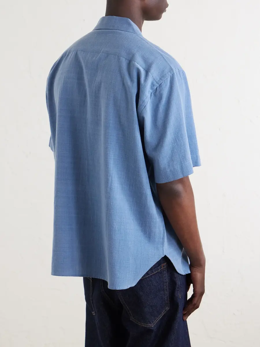 Kardo Ronen Convertible-Collar Embroidered Cotton Shirt - Men | Thumbnail 4 Kardo Ronen Convertible-Collar Embroidered Cotton Shirt - Men | Thumbnail 4