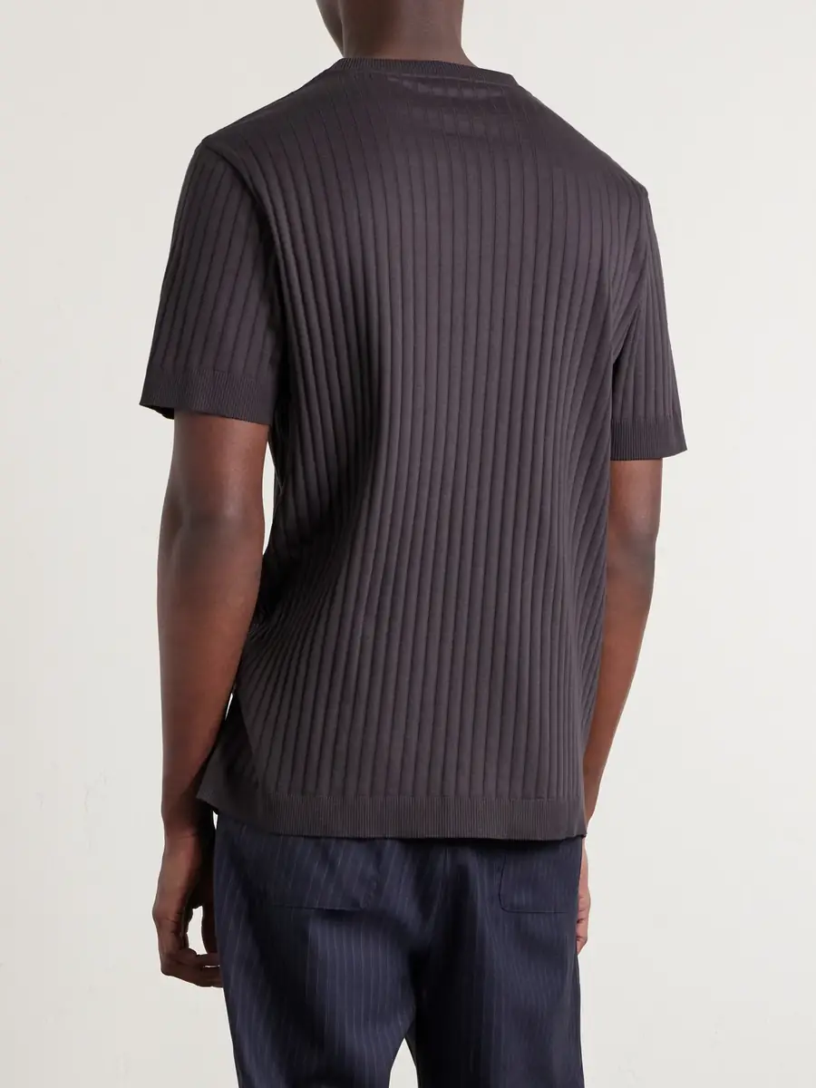 MR P. Ribbed Organic Cotton T-Shirt - Men | Thumbnail 4 MR P. Ribbed Organic Cotton T-Shirt - Men | Thumbnail 4