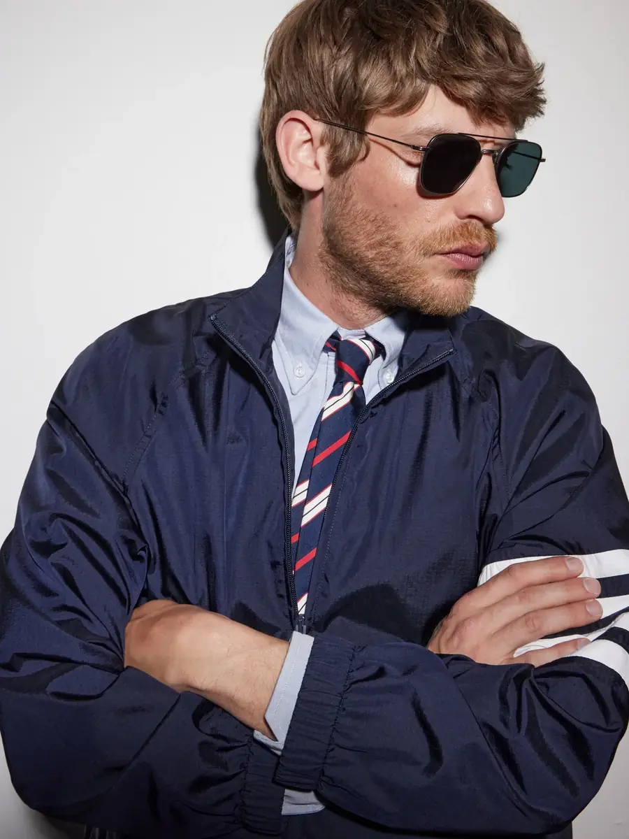 Thom Browne Double-Bridge Aviator-Style Silver-Tone Titanium Sunglasses - Men | Thumbnail 2 Thom Browne Double-Bridge Aviator-Style Silver-Tone Titanium Sunglasses - Men | Thumbnail 2