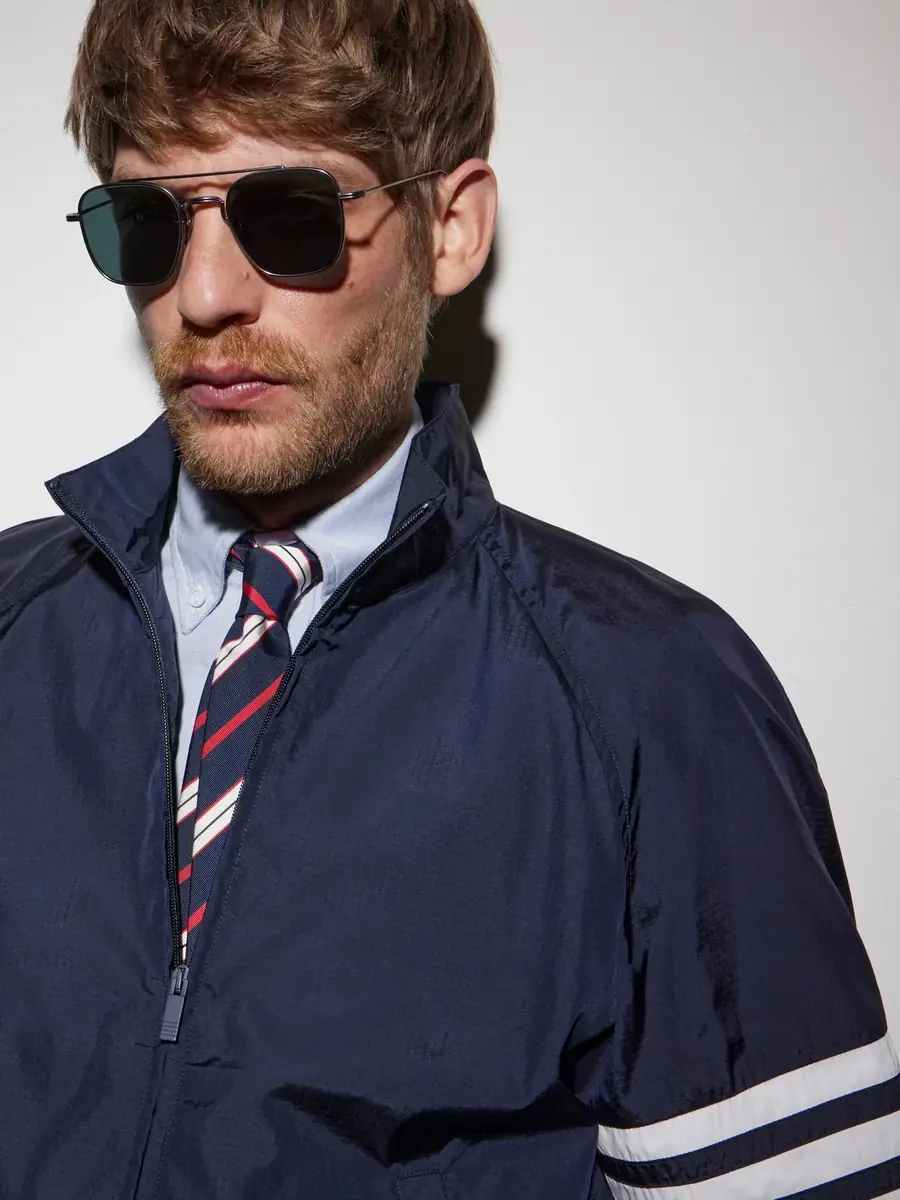 Thom Browne Double-Bridge Aviator-Style Silver-Tone Titanium Sunglasses - Men | Thumbnail 4 Thom Browne Double-Bridge Aviator-Style Silver-Tone Titanium Sunglasses - Men | Thumbnail 4