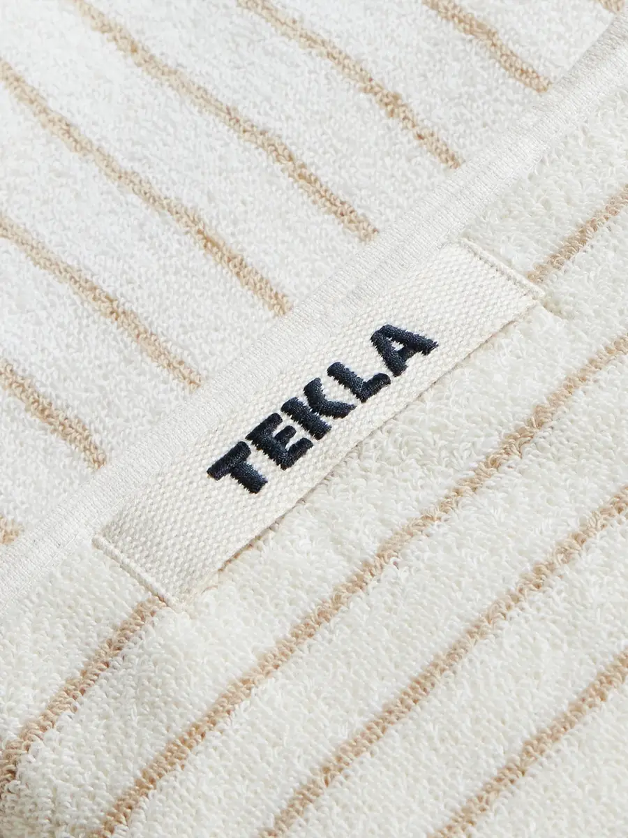 Tekla Set of Three Logo-Appliquéd Striped Organic Cotton-Terry Towels - Men | Thumbnail 3