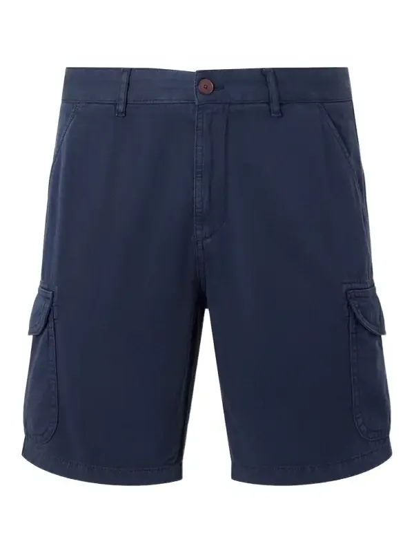 Straight-Leg Organic Cotton-Twill Cargo Shorts - Men Straight-Leg Organic Cotton-Twill Cargo Shorts - Men