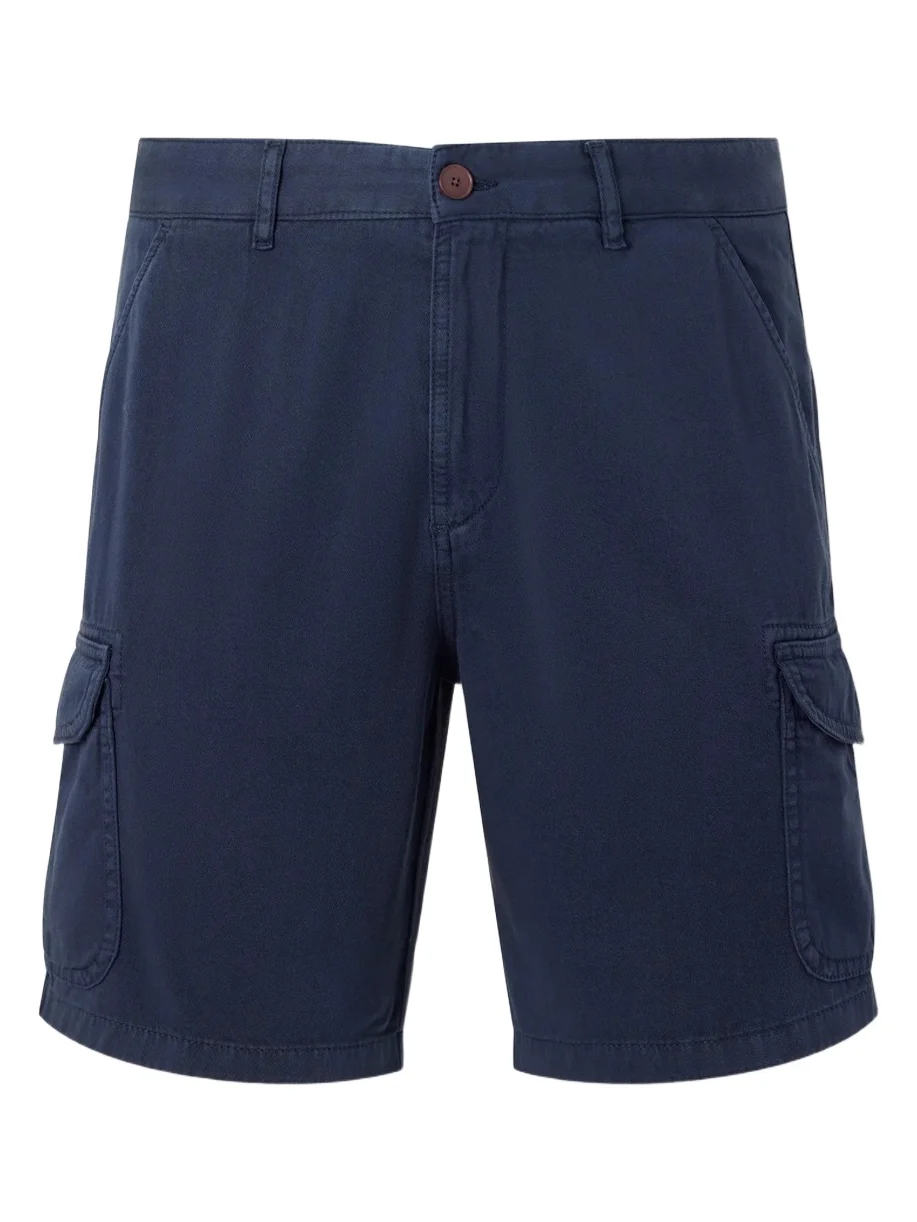 Straight-Leg Organic Cotton-Twill Cargo Shorts - Men Straight-Leg Organic Cotton-Twill Cargo Shorts - Men
