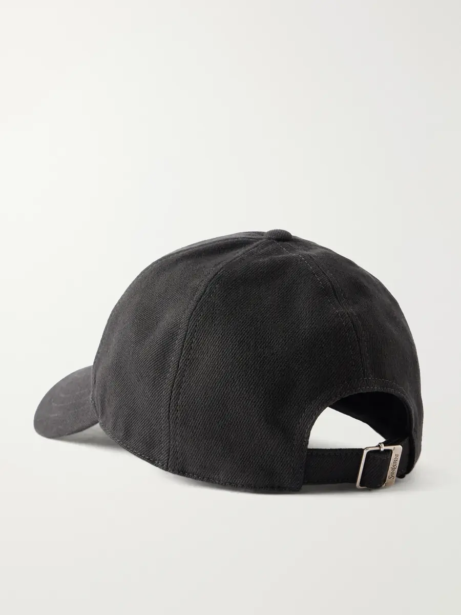 Saint Laurent Logo-Debossed Cotton-Twill Baseball Cap - Men | Thumbnail 4 Saint Laurent Logo-Debossed Cotton-Twill Baseball Cap - Men | Thumbnail 4